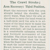 The crawl stroke; arm recovery: third position.