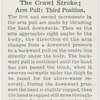 The crawl stroke; arm pull: third position.