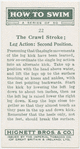 The crawl stroke; leg action: second position.