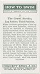 The crawl stroke; leg action: third position.