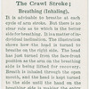 The crawl stroke; breathing (inhaling).