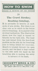 The crawl stroke; breathing (inhaling).
