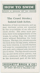 The crawl stroke; isolated limb action.