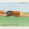 The double arm back stroke; the poise.
