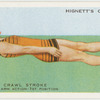 The back crawl stroke; arm action: first position.