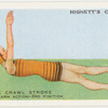 The back crawl stroke; arm action: third position.