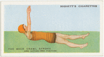 The back crawl stroke; arm action: third position.