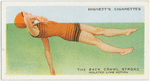 The back crawl stroke; isolated limb action.