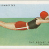 The breast stroke; the poise.