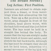 The breast stroke; arm action, first position.