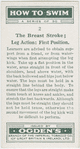 The breast stroke; arm action, first position.