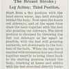 The breast stroke; leg action, third position.