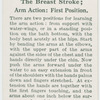 The breast stroke; arm action, first position.