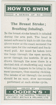 The breast stroke; breathing (inhaling).