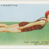 The crawl stroke; arm recovery: first position.