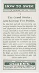 The crawl stroke; arm recovery: first position.