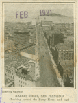 San Francisco, looking down market street to bay