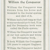 William the Conqueror.