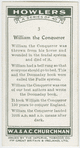William the Conqueror.