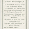 General Knowledge - A