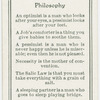 Philosophy.