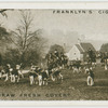 Off to draw fresh covert.  Belvoir foxhounds at Croxton Park.