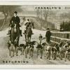 Hounds returning.  Percy Foxhounds at Bridge of Aln.