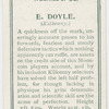 E. Doyle. (Kilkenny)