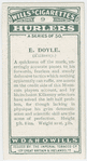 E. Doyle. (Kilkenny)