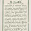 M Hayes. (Dublin and Limerick.)