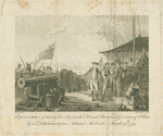 Representation of taking and seizing the French stores and garrison of Ostend, by a detachment from Admiral Macbride, March 30th; 1793