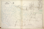 Plate 43, Part of Ward 3 [Map bound by Sedge Pond, Old Place Creek, Western Ave, Washington Ave, John St, Northfield Ave (Franklin Ave), South Ave, Harbor RD, Brabant St (Beech), Union Ave, Lisk Ave, Henry St, East Broadway, Canal St, Gauldy Ave, Herman Ave, Lamberts Lane, Merrill Ave, Bloomfield Ave (Decker Ave), Chelsea Rd (Bloomfield RD), River RD (Water St), Pralls River, Arthur Kill or Long Island Sound]