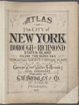 Atlas of The City of New York - Borough of Richmond Staten Island Volume Two Wards 4 & 5 [Title Page]