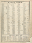 Street Index ; Street Index of Obsolete Names