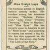 Miss Evelyn Laye.