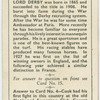 Lord Derby.