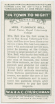 Mrs. Florence Bell, head nurse, Royal Veterinary College.
