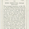 Miss Christina Foyle, bookseller.