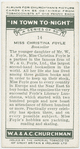 Miss Christina Foyle, bookseller.