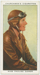 Miss Pauline Gower, woman aviator.