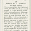 Sheikh Jalal Quraishi, perfume blender.