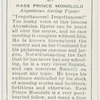 Rass Prince Monolulu, Abyssinian racing tipster.