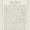 Mrs. Nelson, woman sweep.