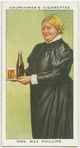 Mrs. May Phillips, the perfect barmaid.