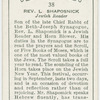 Rev. L. Shaposnick, Jewish reader.