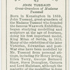 John Tussaud, great-grandson of Madame Tussaud.