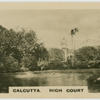 Calcutta, High Court seen from Eden Garden.