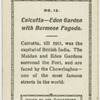 Calcutta, Eden Garden with Burmese Pagoda.