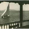 Yachting scene from balcony of St. Francis Yachting Club, San Francisco