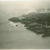 Waterfront from north of the Ferry Building, showing the curving stretch of 43 piers with Hunter's Point in the far distance